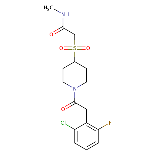 2-({1-[2-(2-chloro-6-fluorophenyl)acetyl]piperidin-4-yl}sulfonyl)-N-methylacetamide