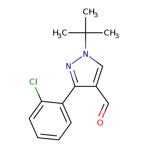 1-tert-butyl-3-(2-chlorophenyl)-1H-pyrazole-4-carbaldehyde