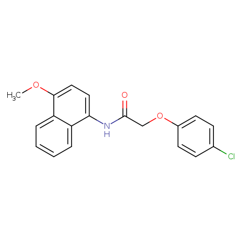 2-(4-chlorophenoxy)-N-(4-methoxynaphthalen-1-yl)acetamide
