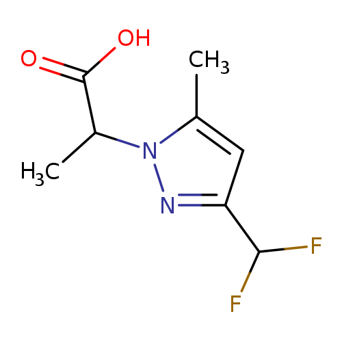 2-[3-(Difluoromethyl)-5-methyl-1h-pyrazol-1-yl]propanoic acid