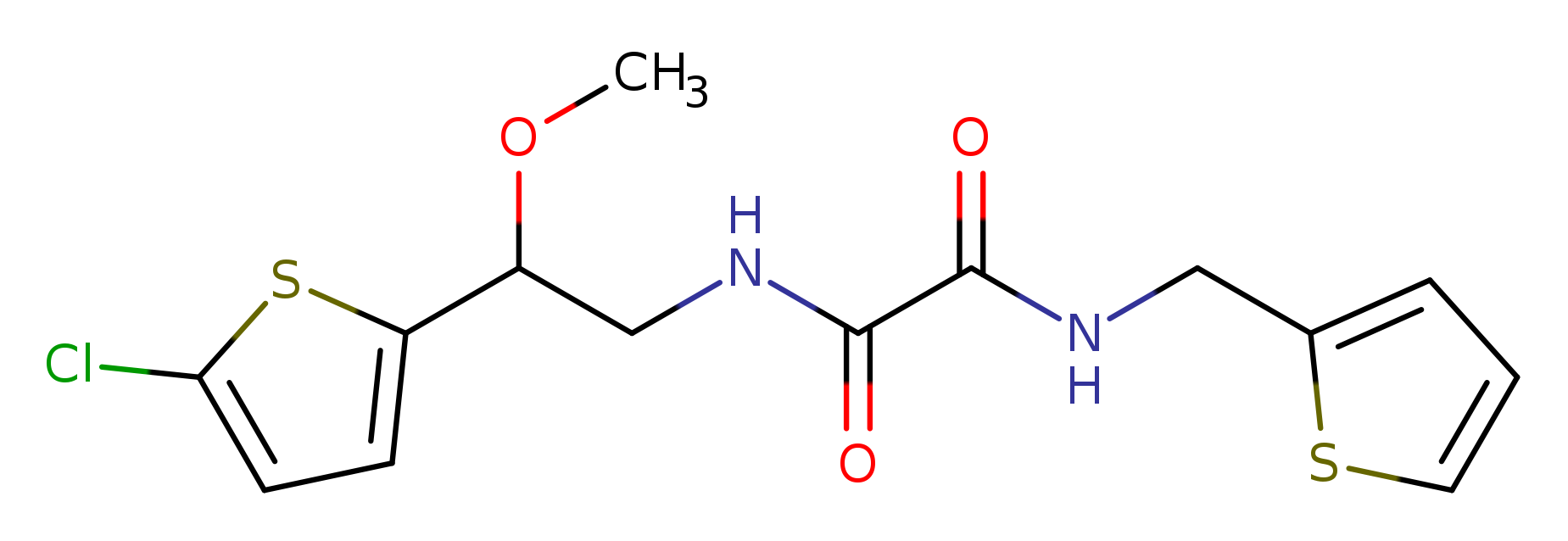N-[2-(5-chlorothiophen-2-yl)-2-methoxyethyl]-N'-[(thiophen-2-yl)methyl]ethanediamide