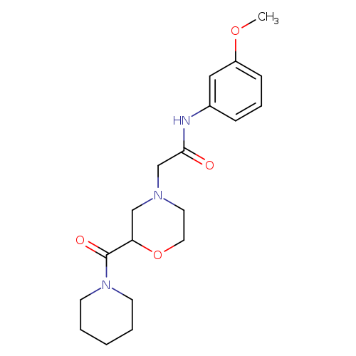 N-(3-methoxyphenyl)-2-[2-(piperidine-1-carbonyl)morpholin-4-yl]acetamide
