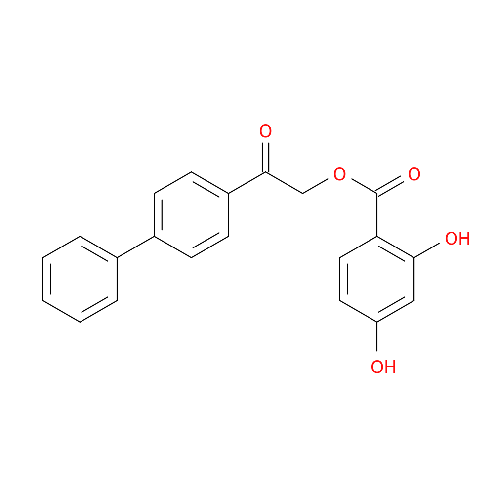 2-{[1,1'-biphenyl]-4-yl}-2-oxoethyl 2,4-dihydroxybenzoate