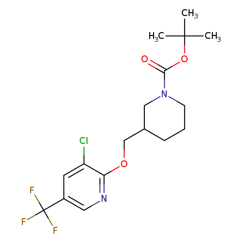 1-Piperidinecarboxylic acid, 3-[[[3-chloro-5-(trifluoromethyl)-2-pyridinyl]oxy]methyl]-, 1,1-dimethylethyl ester
