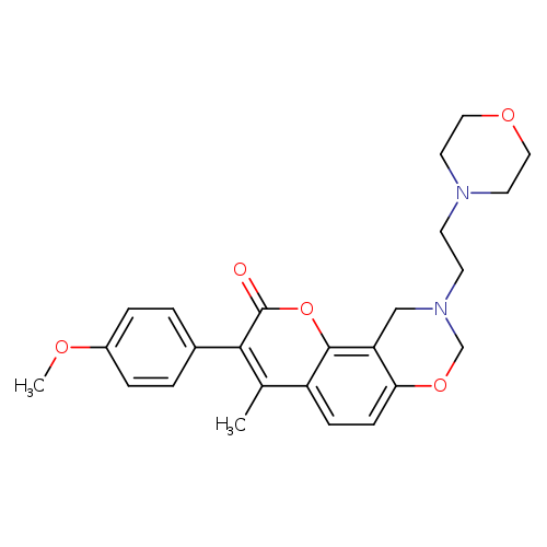 3-(4-methoxyphenyl)-4-methyl-9-[2-(morpholin-4-yl)ethyl]-2H,8H,9H,10H-chromeno[8,7-e][1,3]oxazin-2-one