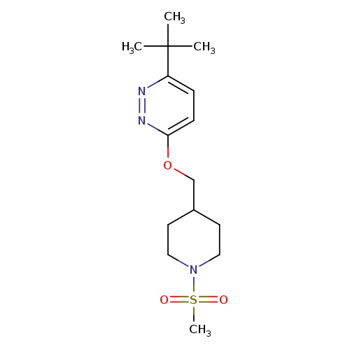 3-tert-butyl-6-[(1-methanesulfonylpiperidin-4-yl)methoxy]pyridazine