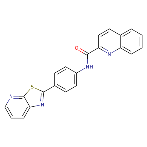 N-(4-{[1,3]thiazolo[5,4-b]pyridin-2-yl}phenyl)quinoline-2-carboxamide