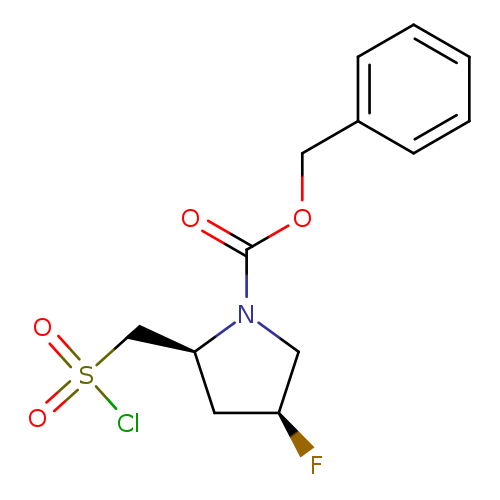 benzyl(2S,4S)-2-[(chlorosulfonyl)methyl]-4-fluoropyrrolidine-1-carboxylate