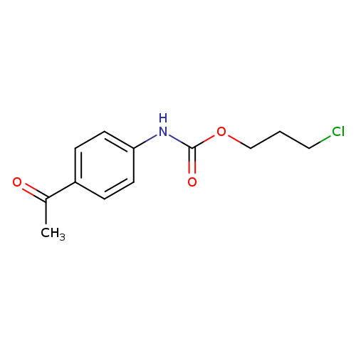 3-chloropropyl N-(4-acetylphenyl)carbamate