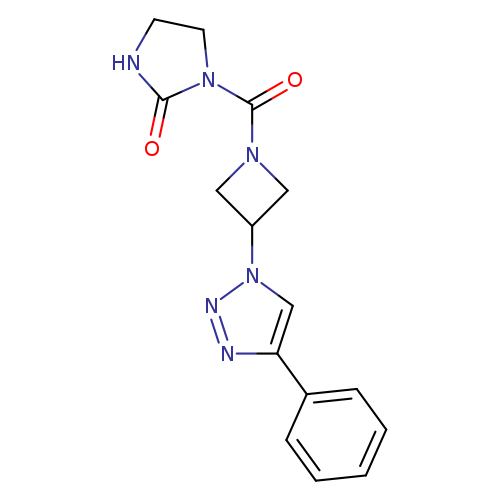 1-[3-(4-phenyl-1H-1,2,3-triazol-1-yl)azetidine-1-carbonyl]imidazolidin-2-one