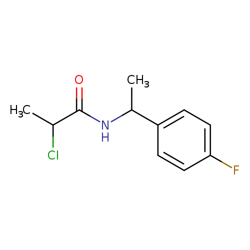 2-CHLORO-N-[1-(4-FLUOROPHENYL)ETHYL]PROPANAMIDE