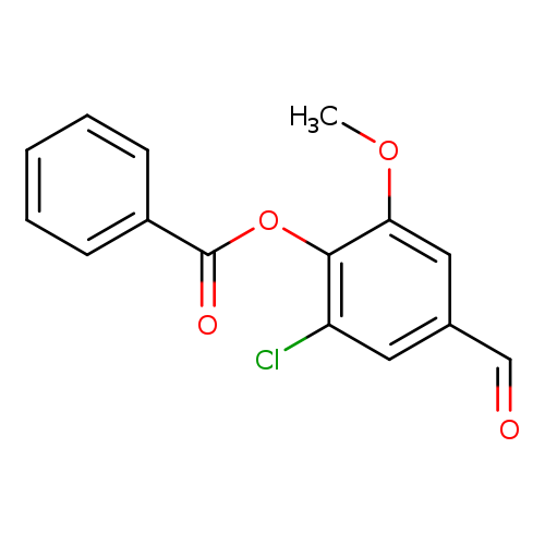 2-chloro-4-formyl-6-methoxyphenyl benzoate