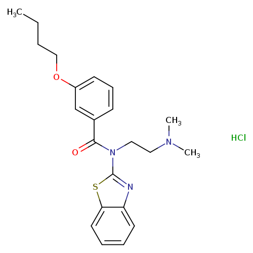 N-(1,3-benzothiazol-2-yl)-3-butoxy-N-[2-(dimethylamino)ethyl]benzamide hydrochloride