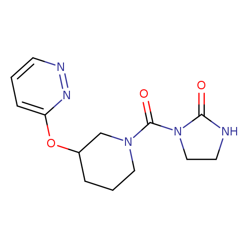 1-[3-(pyridazin-3-yloxy)piperidine-1-carbonyl]imidazolidin-2-one