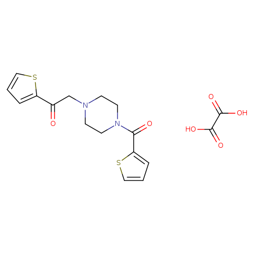 1-(thiophen-2-yl)-2-[4-(thiophene-2-carbonyl)piperazin-1-yl]ethan-1-one; oxalic acid