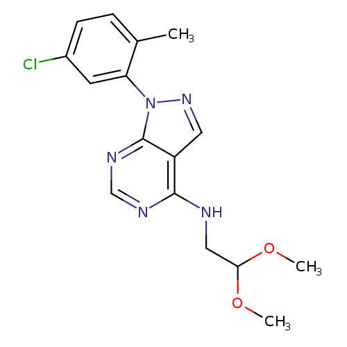 1-(5-chloro-2-methylphenyl)-N-(2,2-dimethoxyethyl)-1H-pyrazolo[3,4-d]pyrimidin-4-amine