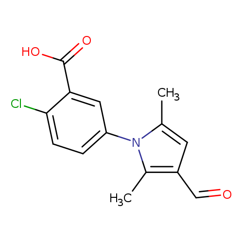 2-chloro-5-(3-formyl-2,5-dimethyl-1H-pyrrol-1-yl)benzoic acid