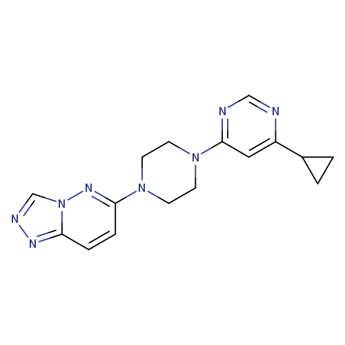 4-cyclopropyl-6-(4-{[1,2,4]triazolo[4,3-b]pyridazin-6-yl}piperazin-1-yl)pyrimidine
