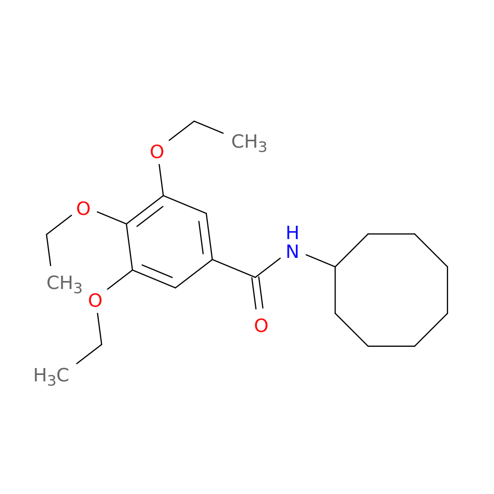 N-cyclooctyl-3,4,5-triethoxybenzamide