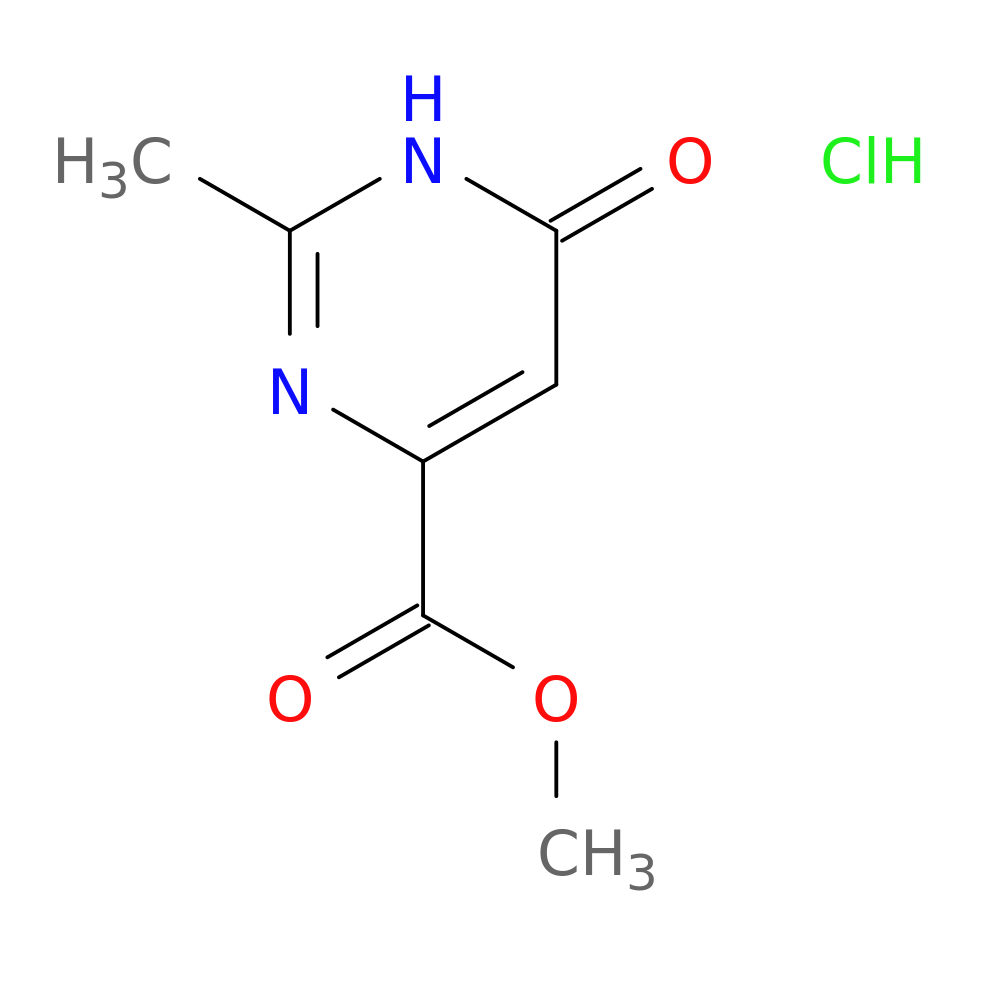 methyl 2-methyl-6-oxo-1,6-dihydropyrimidine-4-carboxylate hydrochloride