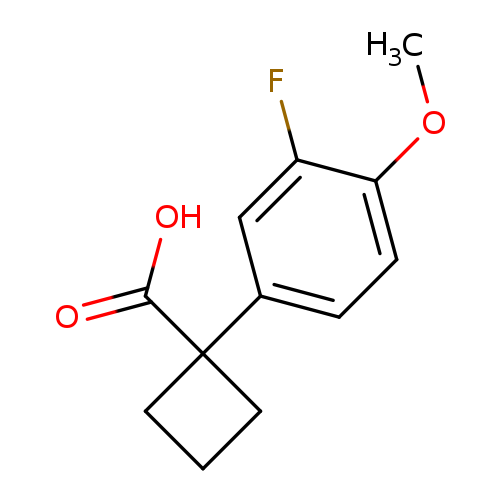 1-(3-Fluoro-4-methoxyphenyl)cyclobutanecarboxylic Acid
