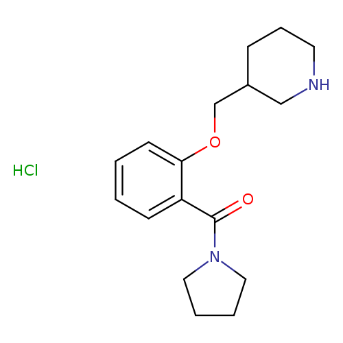 3-{[2-(pyrrolidine-1-carbonyl)phenoxy]methyl}piperidine hydrochloride