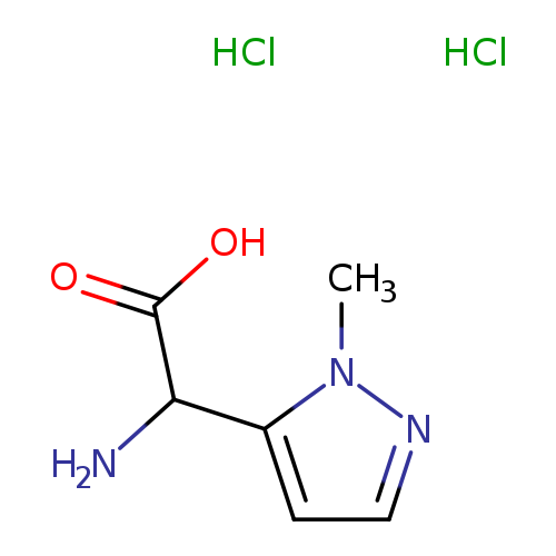 2-amino-2-(1-methyl-1H-pyrazol-5-yl)acetic acid dihydrochloride