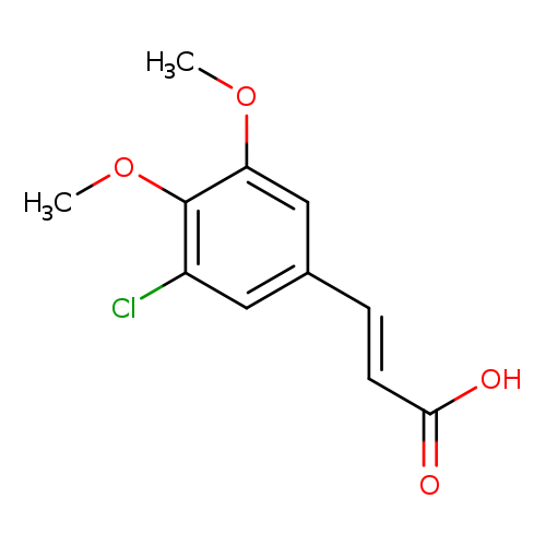(2E)-3-(3-chloro-4,5-dimethoxyphenyl)prop-2-enoic acid