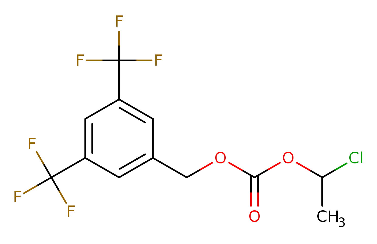 [3,5-Bis(trifluoromethyl)phenyl]methyl 1-chloroethyl carbonate