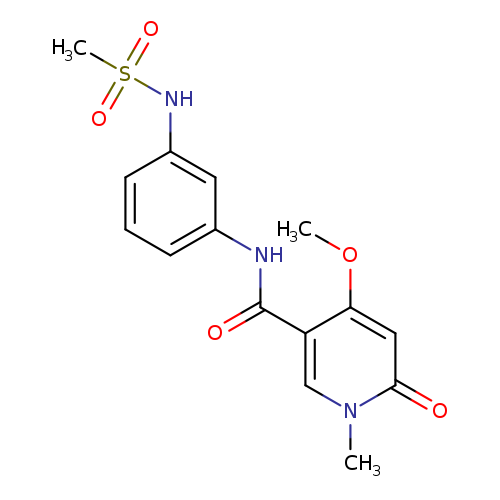 N-(3-methanesulfonamidophenyl)-4-methoxy-1-methyl-6-oxo-1,6-dihydropyridine-3-carboxamide