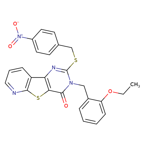 5-[(2-ethoxyphenyl)methyl]-4-{[(4-nitrophenyl)methyl]sulfanyl}-8-thia-3,5,10-triazatricyclo[7.4.0.0^{2,7}]trideca-1(9),2(7),3,10,12-pentaen-6-one