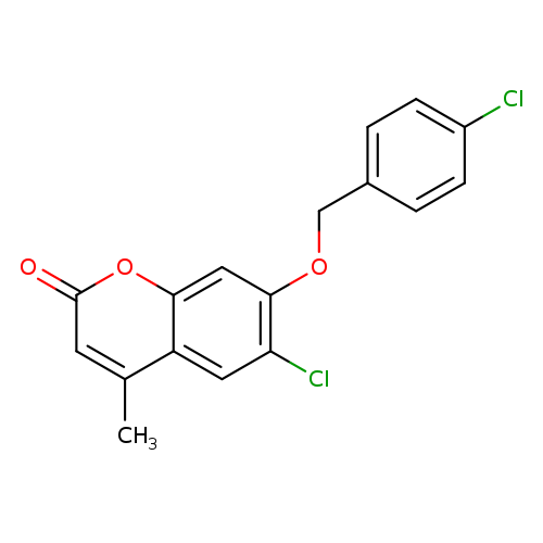 6-chloro-7-[(4-chlorophenyl)methoxy]-4-methyl-2H-chromen-2-one