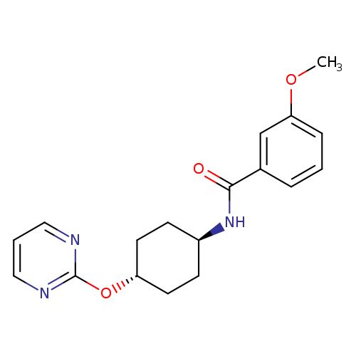 3-methoxy-N-[(1r,4r)-4-(pyrimidin-2-yloxy)cyclohexyl]benzamide