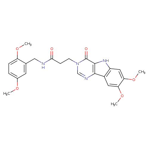 3-{7,8-dimethoxy-4-oxo-3H,4H,5H-pyrimido[5,4-b]indol-3-yl}-N-[(2,5-dimethoxyphenyl)methyl]propanamide