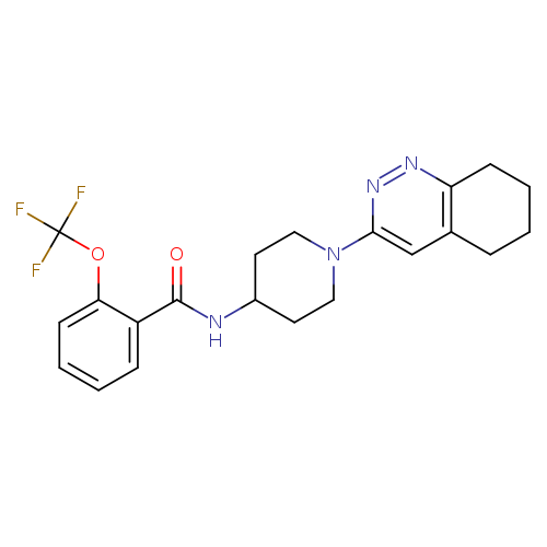 N-[1-(5,6,7,8-tetrahydrocinnolin-3-yl)piperidin-4-yl]-2-(trifluoromethoxy)benzamide