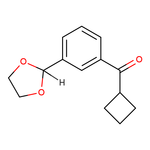 Cyclobutyl 3-(1,3-dioxolan-2-yl)phenyl ketone