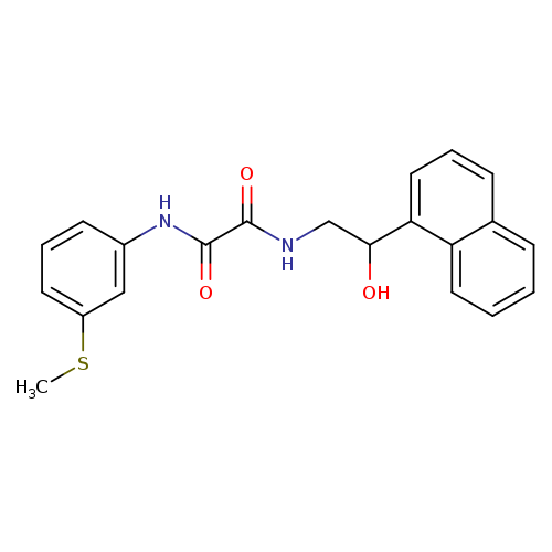 N-[2-hydroxy-2-(naphthalen-1-yl)ethyl]-N'-[3-(methylsulfanyl)phenyl]ethanediamide