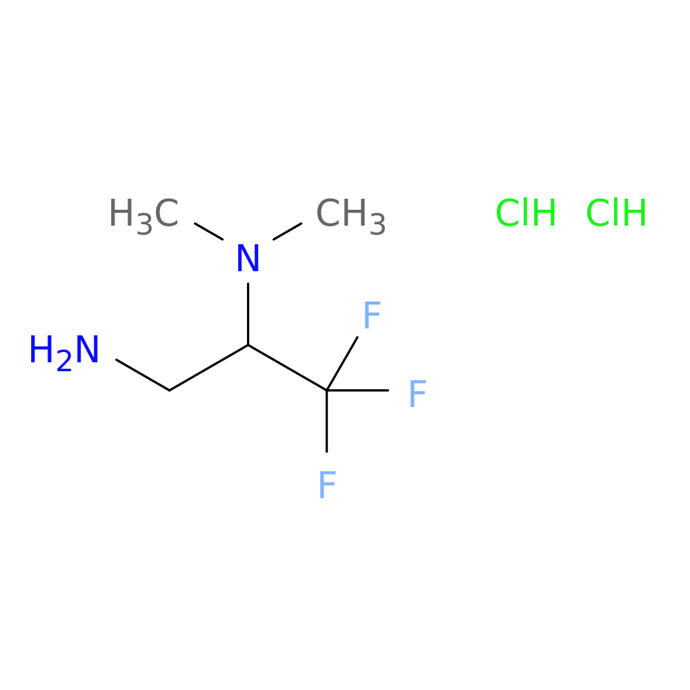 (3-amino-1,1,1-trifluoropropan-2-yl)dimethylamine dihydrochloride