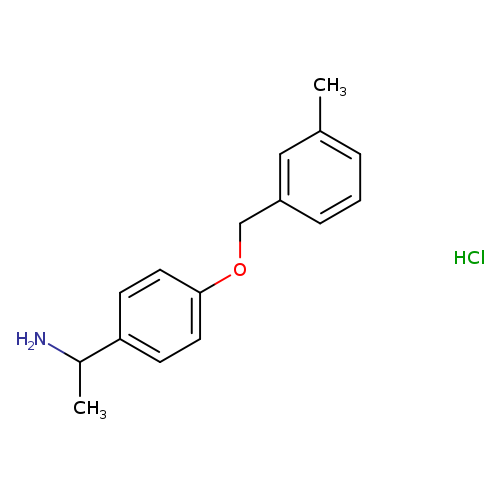 1-{4-[(3-methylphenyl)methoxy]phenyl}ethan-1-amine hydrochloride