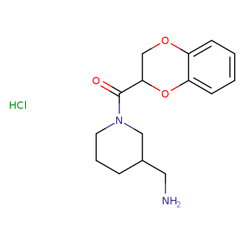 (3-Aminomethyl-piperidin-1-yl)-(2,3-dihydro-benzo[1,4]dioxin-2-yl)-methanone hydrochloride