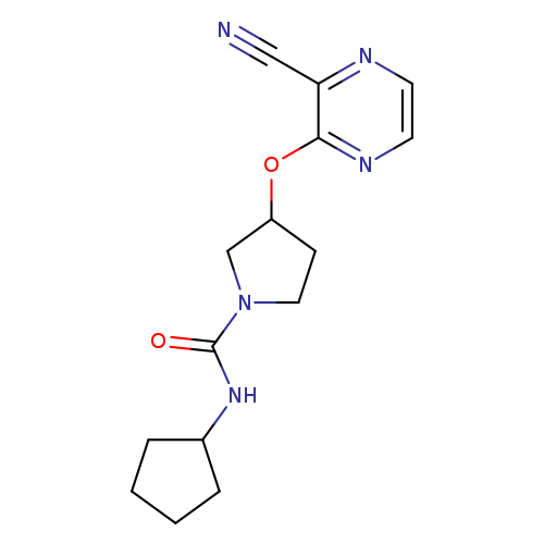 3-[(3-cyanopyrazin-2-yl)oxy]-N-cyclopentylpyrrolidine-1-carboxamide