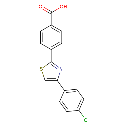 4-[4-(4-chlorophenyl)-1,3-thiazol-2-yl]benzoic acid