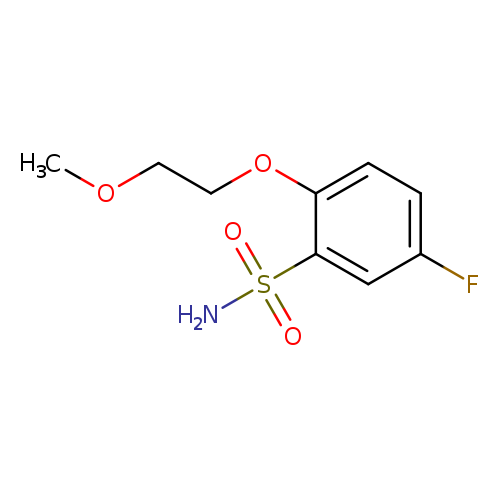 5-fluoro-2-(2-methoxyethoxy)benzene-1-sulfonamide