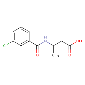 3-[(3-chlorophenyl)formamido]butanoic acid