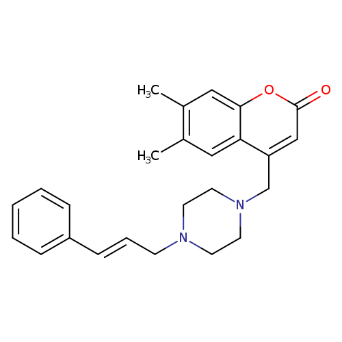 6,7-dimethyl-4-({4-[(2E)-3-phenylprop-2-en-1-yl]piperazin-1-yl}methyl)-2H-chromen-2-one