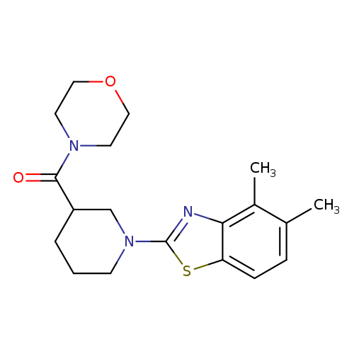 4,5-dimethyl-2-[3-(morpholine-4-carbonyl)piperidin-1-yl]-1,3-benzothiazole