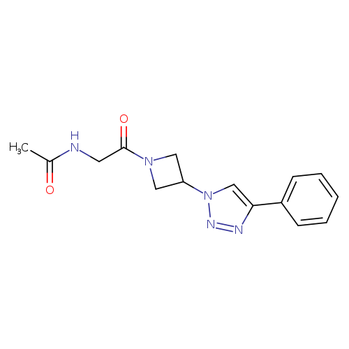 N-{2-oxo-2-[3-(4-phenyl-1H-1,2,3-triazol-1-yl)azetidin-1-yl]ethyl}acetamide