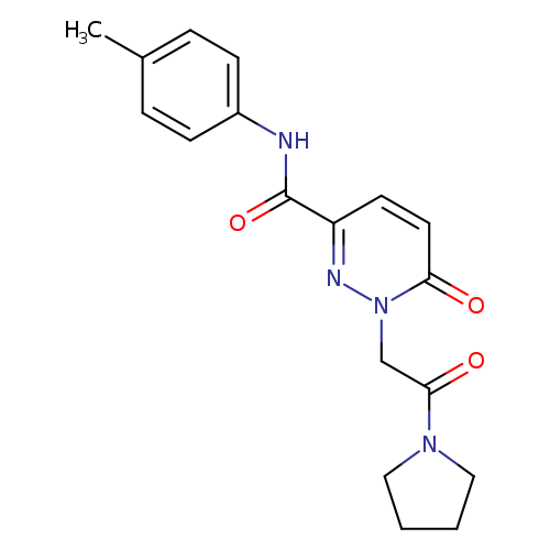 N-(4-methylphenyl)-6-oxo-1-[2-oxo-2-(pyrrolidin-1-yl)ethyl]-1,6-dihydropyridazine-3-carboxamide