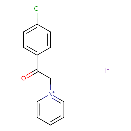 1-[2-(4-chlorophenyl)-2-oxoethyl]pyridin-1-ium iodide