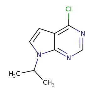 7H-Pyrrolo[2,3-d]pyrimidine, 4-chloro-7-(1-methylethyl)-